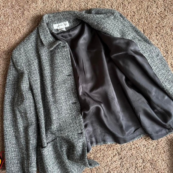 90s Silk Blend Chore Coat Jacket - Picture 4 of 7